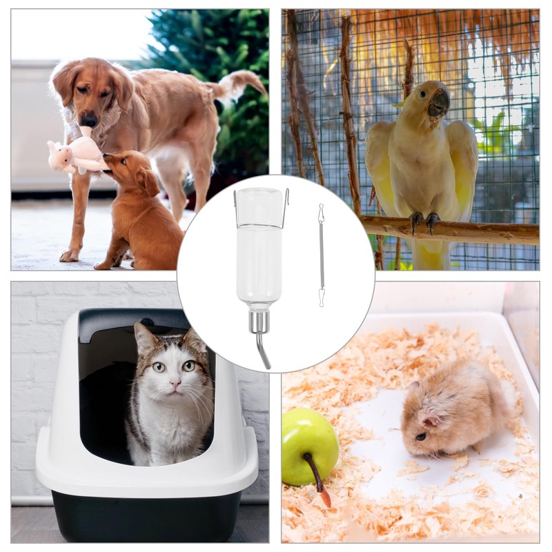 Dog Water Bottle for Crate - No Drip Dog Water