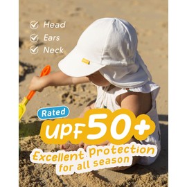 FURTALK Baby Sun Hat UPF 50+ UV Ray Sun Protection Cotton Toddler Hats for Boys Girls