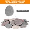 River Rocks for Painting 75 Pcs Large 2-3 Inch Flat