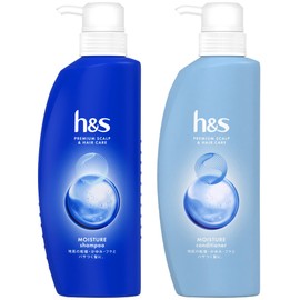h&s (H&S) Shampoo & Conditioner 350 mL + 350 g Pump Set, Moisturizer, H&S