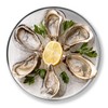 Outset Oyster Tray, 6 Slots and Condiment Cup