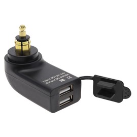 eMagTech Motorcycle Dual USB Charger Replacement Compatible with F800GS F650GS F700GS R1200GS R1200RT USB Charging Socket 2.4A DC 12V-24V