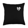 1UP Logo Graffiti Dripping Marker Throw Pillow