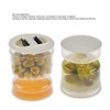 TANGLI Tarro para Encurtidos, Pequeño Tarro de Separación Seco-Húmedo para