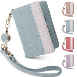 Shirizu Pass Case, with Reel, Commuter Pass Case, Women's, Cute, Card Case, Keychain, Reel, Commuter Pass Case, Stylish, With Reel, Bi-Fold Coin Purse, IC Card Case, Non Fall Pass Case, Work or