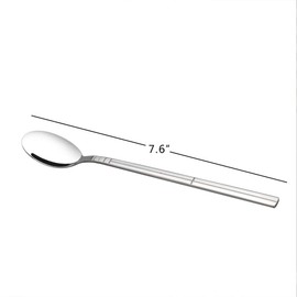 Saedy Stainless Steel Long Handle Spoon, 12 Piece Ice Tea Spoon
