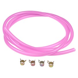 ZTUOAUMA 7' Purple Fuel Line Kit 1/4" I.D. Compatible with Snowmobile Dirt Bike Quad Motorcycle Go Kart Golf Cart