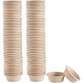 Paper Feeding Cups Samll 0.5 oz Gecko Food and Water Feeding Dish Ledge Accessories Bowls for Crested Gecko Lizards Reptiles Pets (100cups)