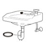 SANEI PP40-54S-25 Flat Gasket for Trap Drain Connection, 1.2 inches