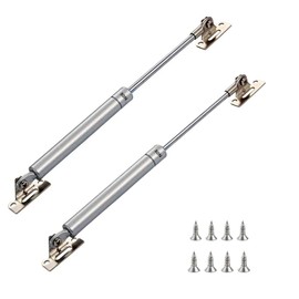 80N/17.6lbs/8Kg Gas Shocks,10 Inch Length Lift Support Soft Close, Lid Support,Hinge Spring,Toy Box Hinges,Soft Close Hinges for Kitchen Cabinet Hinges Cupboard Door(Pack of 2)