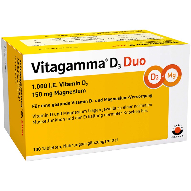 Vitagamma D3 Duo 1.000 I.E. Vitamin D3 150 mg Magnesium