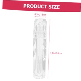 BIUDECO 6Pcs Transparent Lip Gloss Tubes Lip Gloss Containers for DIY Lipstick Making for Crafting and Bulk Use Easy to Identify Colors for Friends and Family