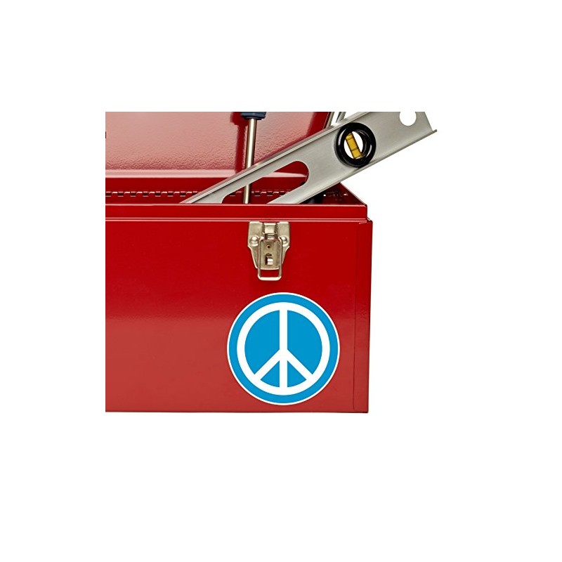2 x 10cm Peace Vinyl Sticker Symbol Hippy Camper Van