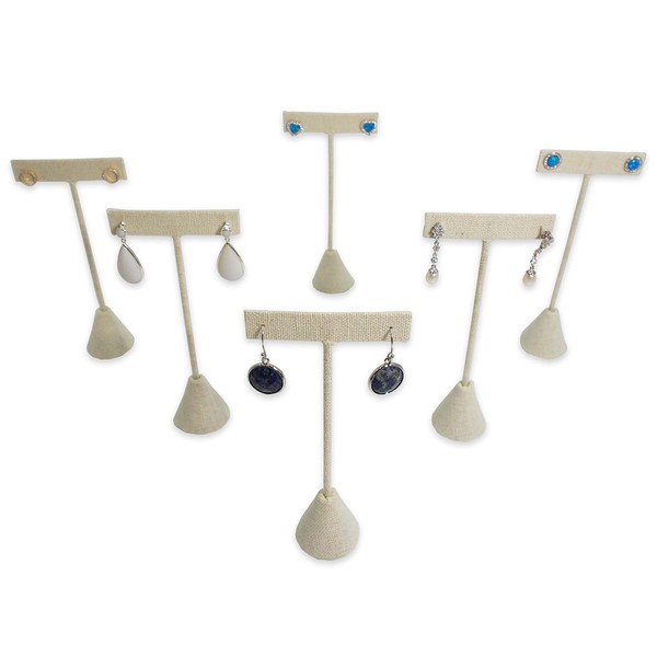 6Pcs Set Earring T Stand Display Set, Jewelry Display Stand