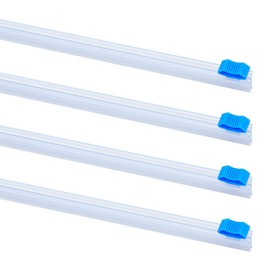 DICOSMETIC 4Pcs Plastic Wrap Cutter 17 Inch Slider Cutter Wrap Dispenser Reusable Cling Film Slide Cutter Replacement Food Wrap Cutters Self-Adhesive Slide Cutter or Aluminum Foil Wax Paper