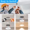 Smart 3 Inch LED Recessed Lighting, Ultra-Thin 60°Adjustable Downlight, 5W