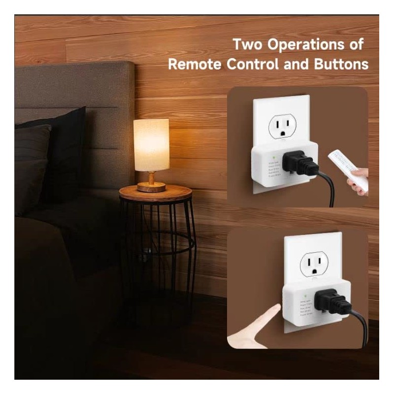 Indoor Dimmer for String Lights, Remote Control Light Dimmer Plug