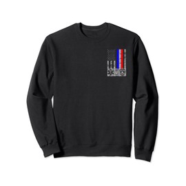 Fireman, Police, and EMT First Responder Flag Sweatshirt Sweatshirt
