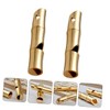 Kisangel 5sets Loud Clear Keychain Whistle Brass Emergency Referee for