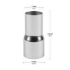Exhaust Pipe Adapter, Car Exhaust Tip, Universal Stainless Steel Exhaust