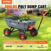 Dump Cart, Poly Garden Dump Cart with Easy to Assemble