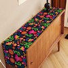 Nepnuser Mexican Table Runner for Dia De Los Muertos Fiesta