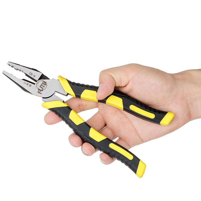 Power Combination Pliers 8 Inch Chrome Vanadium Steel Forged Cable