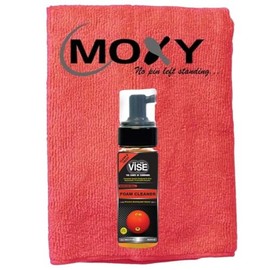 Bowlerstore Products Vise Foam Bowling Ball Cleaner 8oz with Moxy Micro Fiber Cleaning Towel (Red)