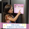 Amonev Children's Magnetic Behaviour Reward Chart. Magnetic Sticker Chart. Reusable