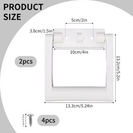 Fukaisu 2pcs Plastic Cooler Handle Replacement for 25-72 QT Coolers, Replacement Handles Parts with Screws Ice Chest Repair Kit Compatible with Igloo Rectangle Cooler Accessories (White)