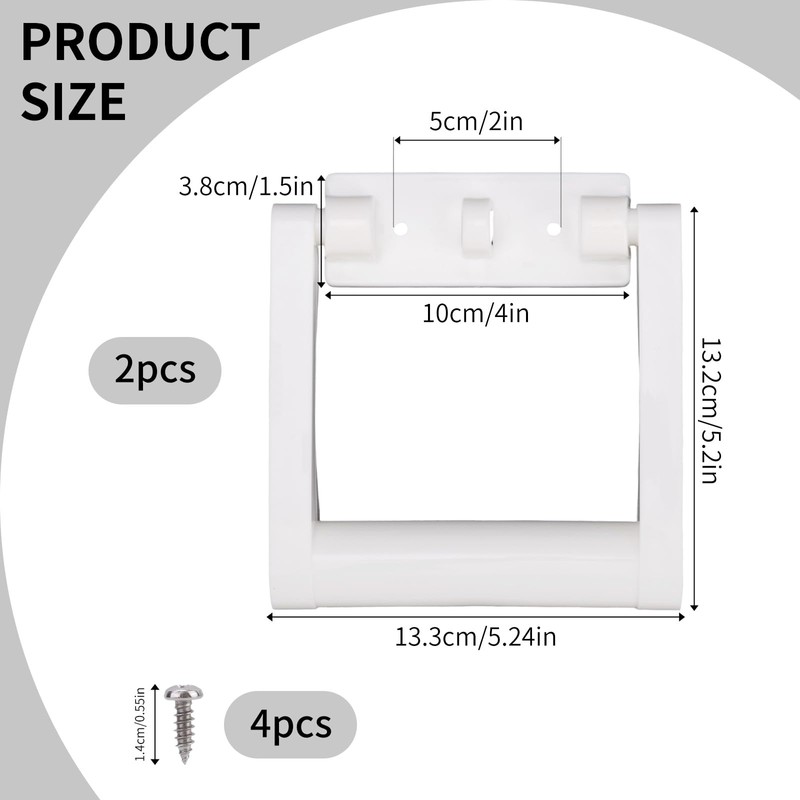 Fukaisu 2pcs Plastic Cooler Handle Replacement for 25-72 QT Coolers,