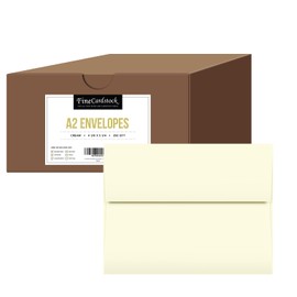 A2 Envelope Cream 28lb Square Flap - 250 Envelopes