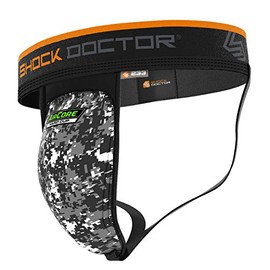 Shock Doctor – Maglietta Aircore duro Cup supporter, Uomo, 233-BK-XXL, Nero , 2X-Large