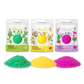 BODYNESS Bath Salts - Sali da bagno da 160 g, in 3 diversi colori e profumi, per il bagno di relax