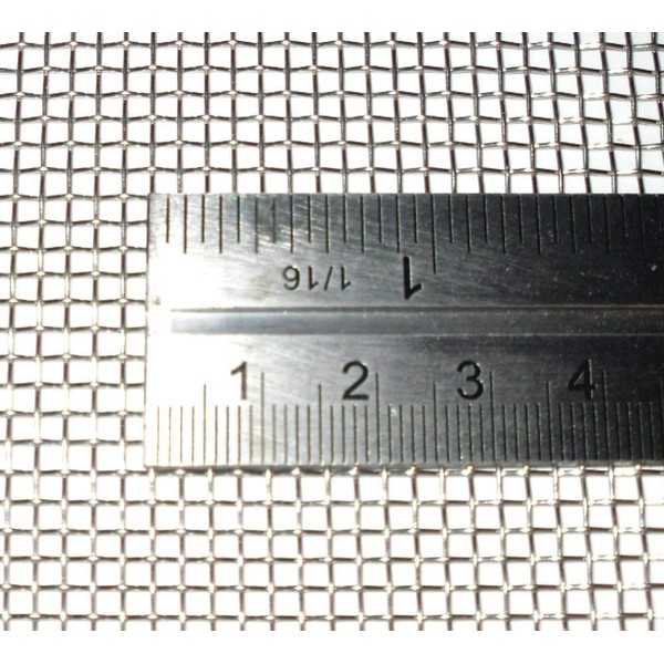 Stainless Steel Woven Wire Mesh 15cm x 15cm, 11 hole