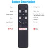 [Pack of 2] Newest Remote Control RC802V FNR1 for TCL