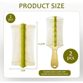 Double Sided Psoriasis Comb, 4Pcs Double Sided Fine Teeth Lice Dandruff Remover Comb, Double-siding Lice combs psoriasis Fine Tooth Comb, Double-sided lice Fine Teeth psoriasis combs