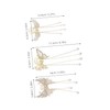 FOMIYES 3pcs Butterfly Wing Tassel Hair Clips for Women Non