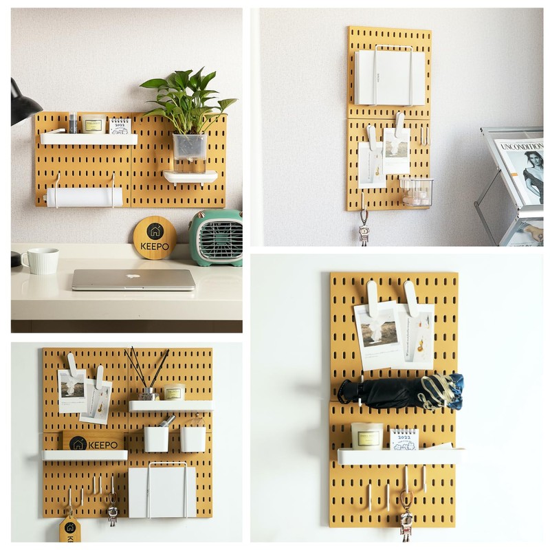 Keepo Pegboard Combination Kit, Pegboards and Accessories Modular Hanging for