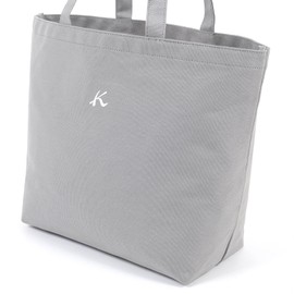 Kitamura BN0001 Canvas Tote Bag, Compatible with A4 Size, light gray 82821