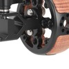 Round Side Camera Handle Handgrip Wooden Quick Release NATO Rail