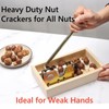 Frezonika Nut Crackers with Wooden Base for All Nuts, Heavy
