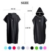 Hiturbo Microfiber Surf Poncho, Wetsuit Changing Bath Robe, Quick Dry
