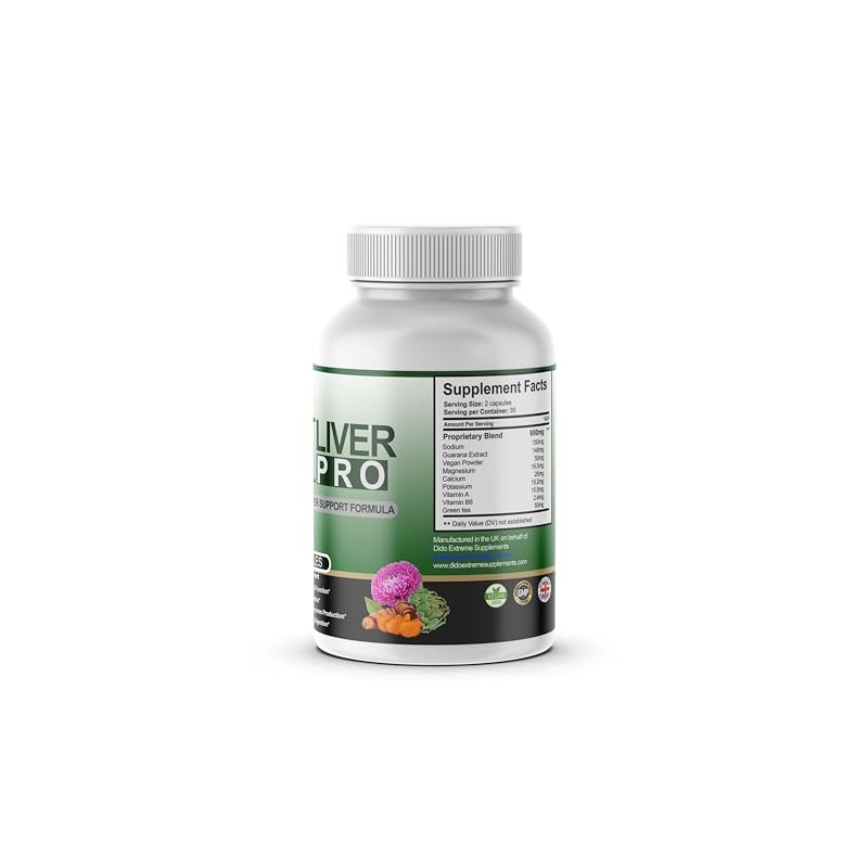 ReLiver Pro Advanced Support Formula/Liver Function & Natural Ingredients -
