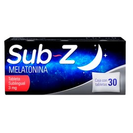 Sub Z Inductor del Sueño, 3 mg, 30 Cuenta                                                                                                             