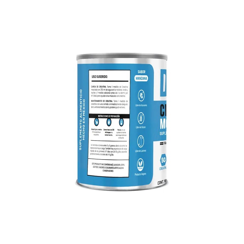 Creatina Monohidratada En Polvo 250g D-mon 50 Servicios