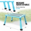 Marudina Large Platform RV Steps, 3-Level Adjustable Height Aluminum Folding