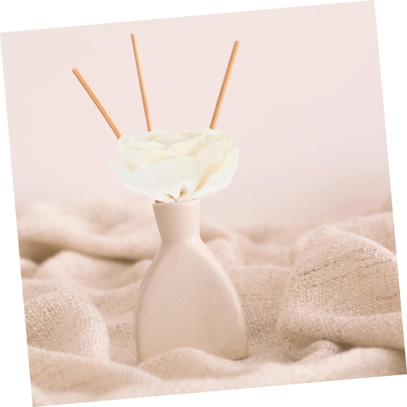 2pcs Camellia Flower Diffuser Sticks Elegant Fragrance Refills with Cotton