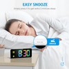 AMIR Digital Alarm Clock, Colorful LED Digital Clock with 7
