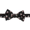 cravateSlim Christmas Bow Tie Black Santa Claus, black